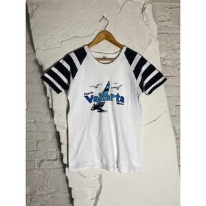 Vintage 1980s Puerto Vallarta Mexico Sailboat Graphic T Shirt Men's